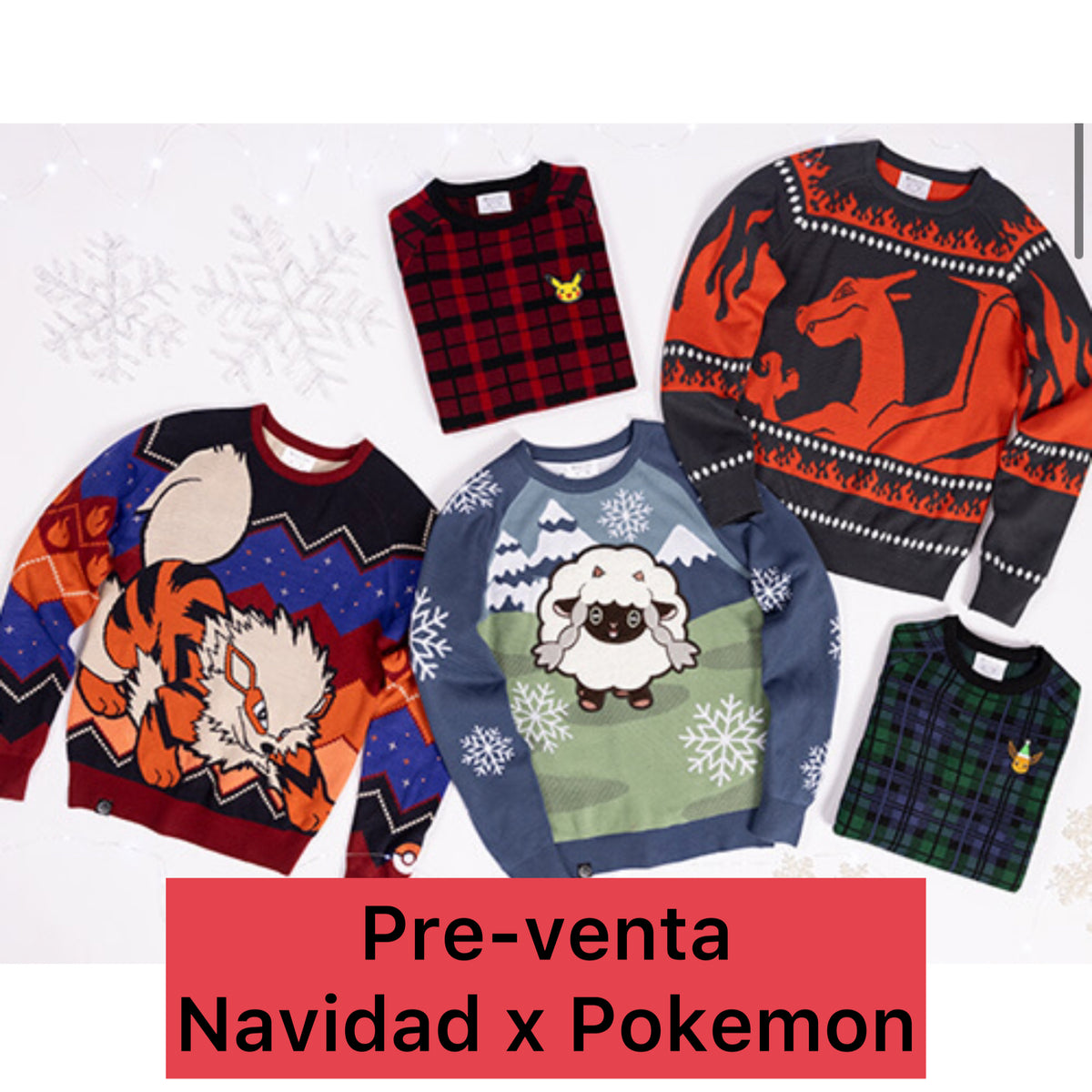 Sueter best sale navideño pokemon