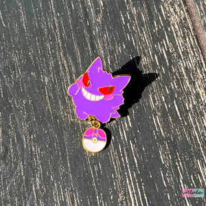 Gengar pin pokeball