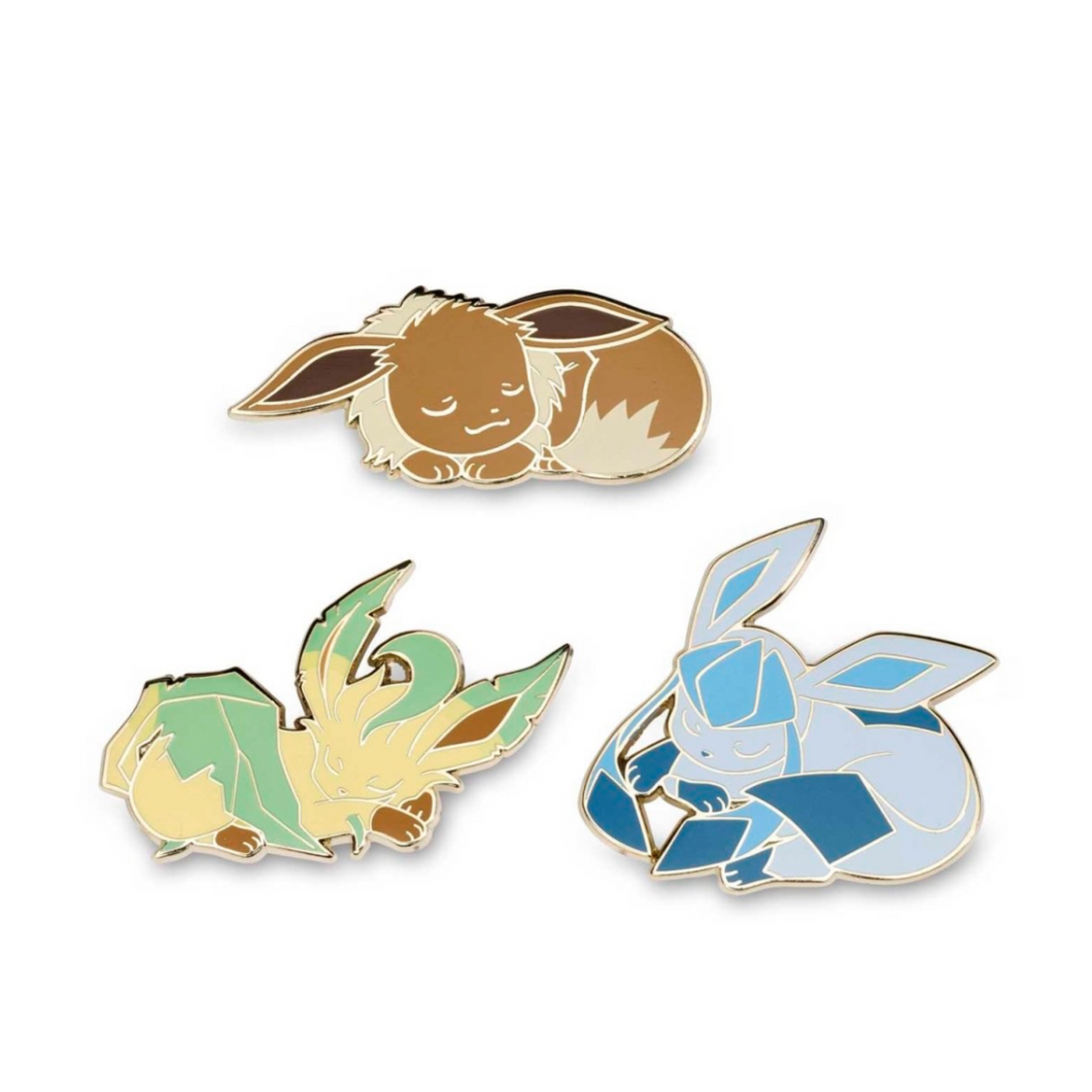 Eevee, Leafeon & Glaceon 3 pack pin